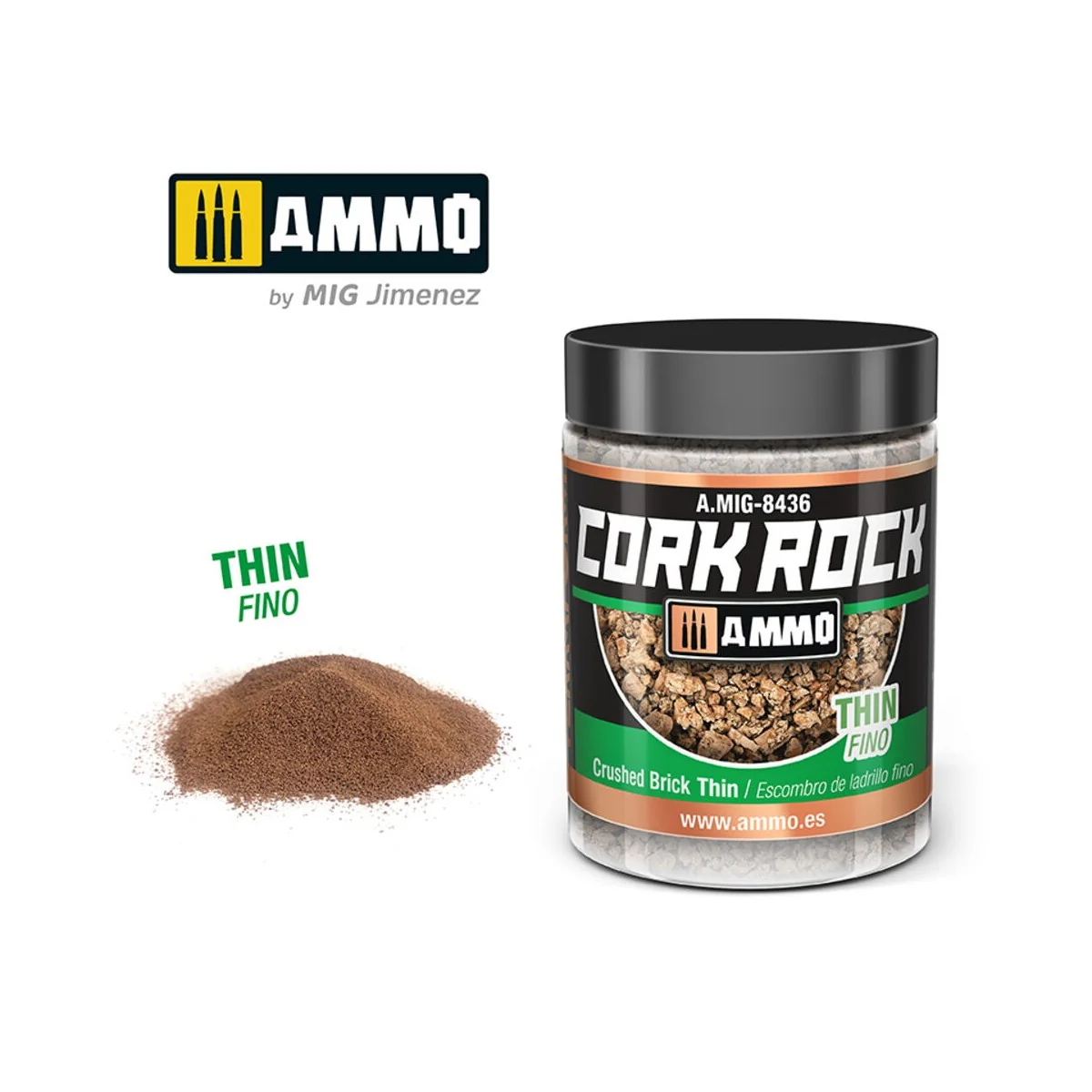 CREATE CORK Crushed Brick Thin (Jar 100mL) - AMMO by MIG Jimenez A....