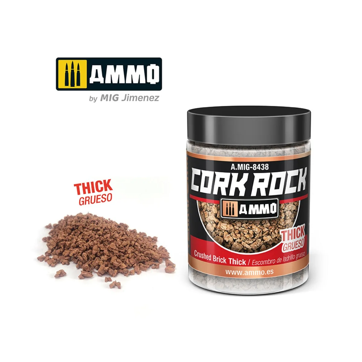 CREATE CORK Crushed Brick Thick (Jar 100mL) - AMMO by MIG Jimenez A...