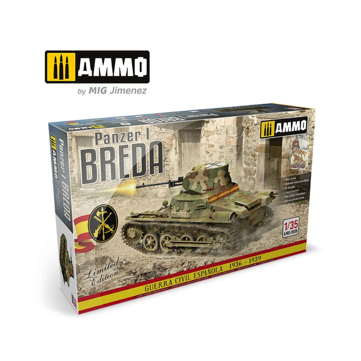 1/35 Panzer I Ausf. A Breda - Spanish Civil War Light Tank Destroye...