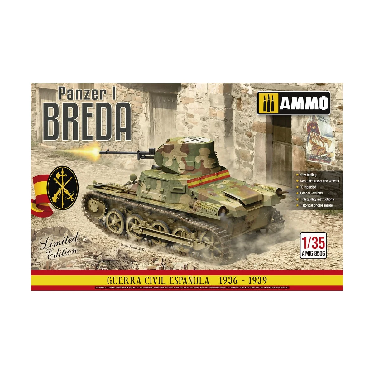 1/35 Panzer I Ausf. A Breda - Spanish Civil War Light Tank Destroye...