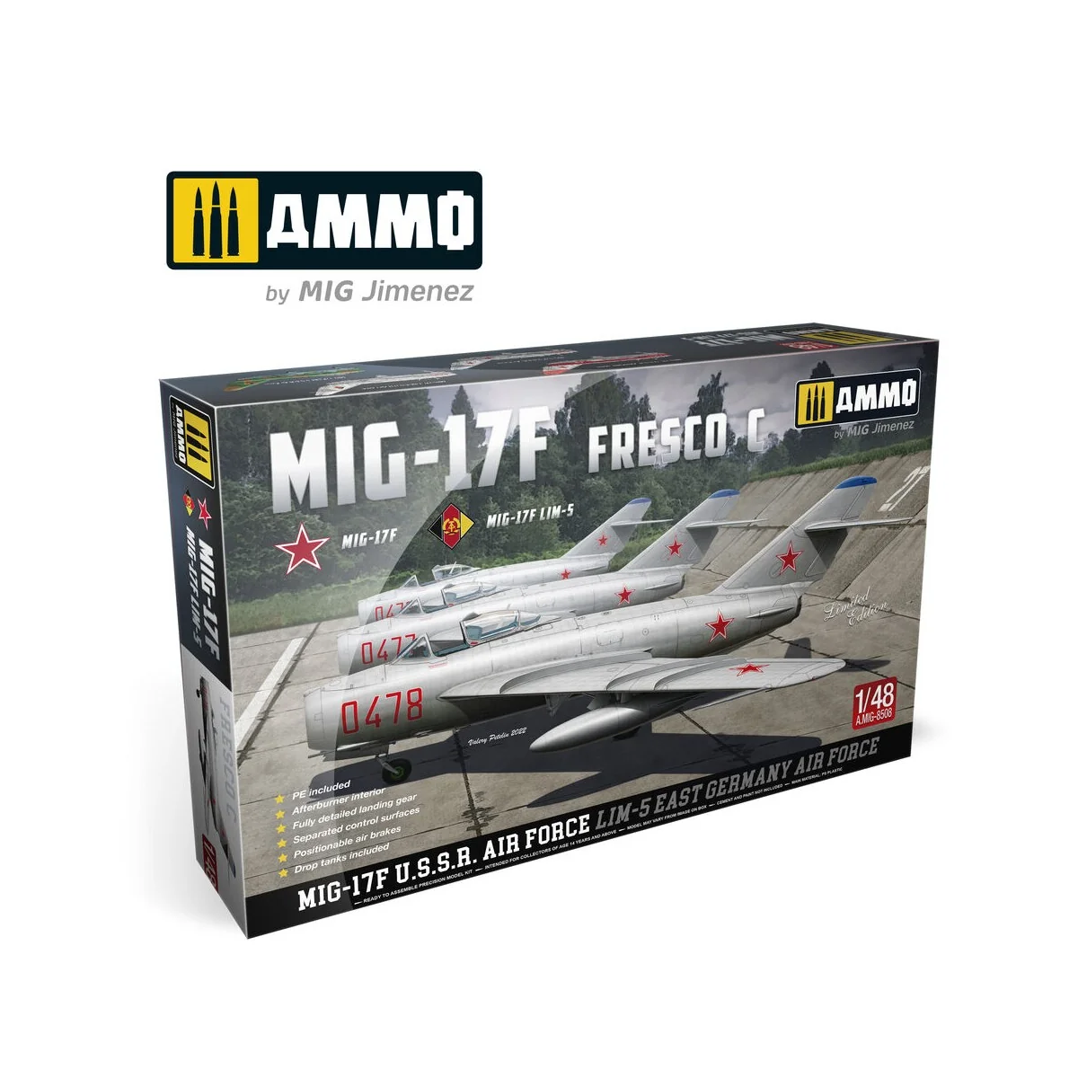 1/48 MIG-17F / Lim-5, U.S.S.R. - G.D.R., 1/48 - AMMO by MIG Jimenez...