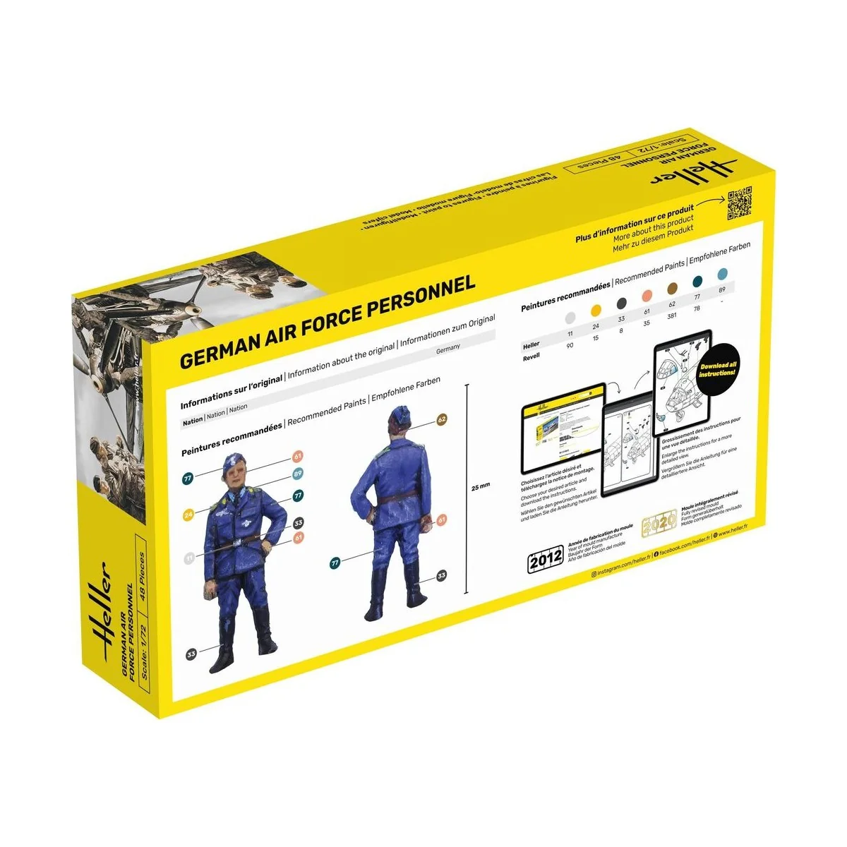 Deutsche Luftwaffe Personal, 1/72 - Heller 49655 Deutsche Luftwaffe Personal, 1/72 - Heller 49655