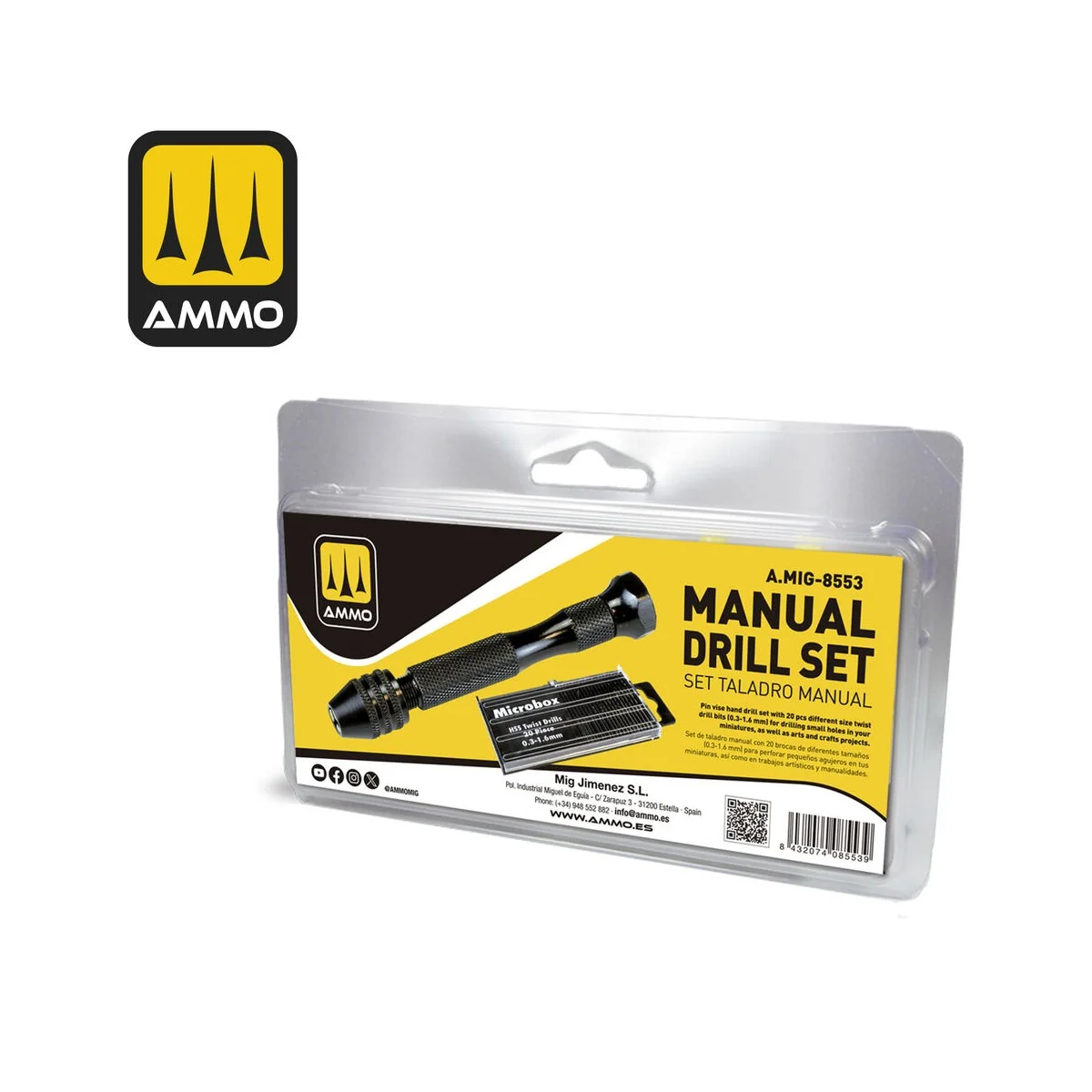 Manual Drill Set - AMMO by MIG Jimenez A.MIG-8553