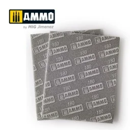 Sanding Sponge Sheet (180) - 2 pcs. - AMMO by MIG Jimenez A.MIG-8556