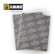 Sanding Sponge Sheet (220) - 2 pcs. - AMMO by MIG Jimenez A.MIG-8557