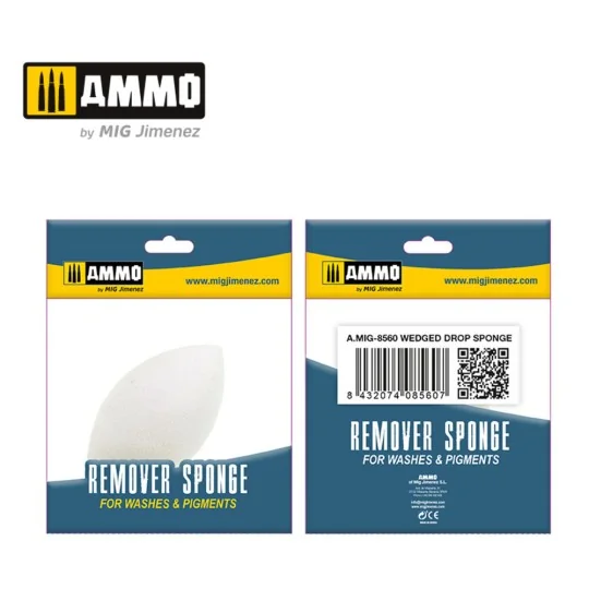 Wedged Drop Sponge - 1 pc. - AMMO by MIG Jimenez A.MIG-8560 Wedged Drop Sponge - 1 pc. - AMMO by MIG Jimenez A.MIG-8560