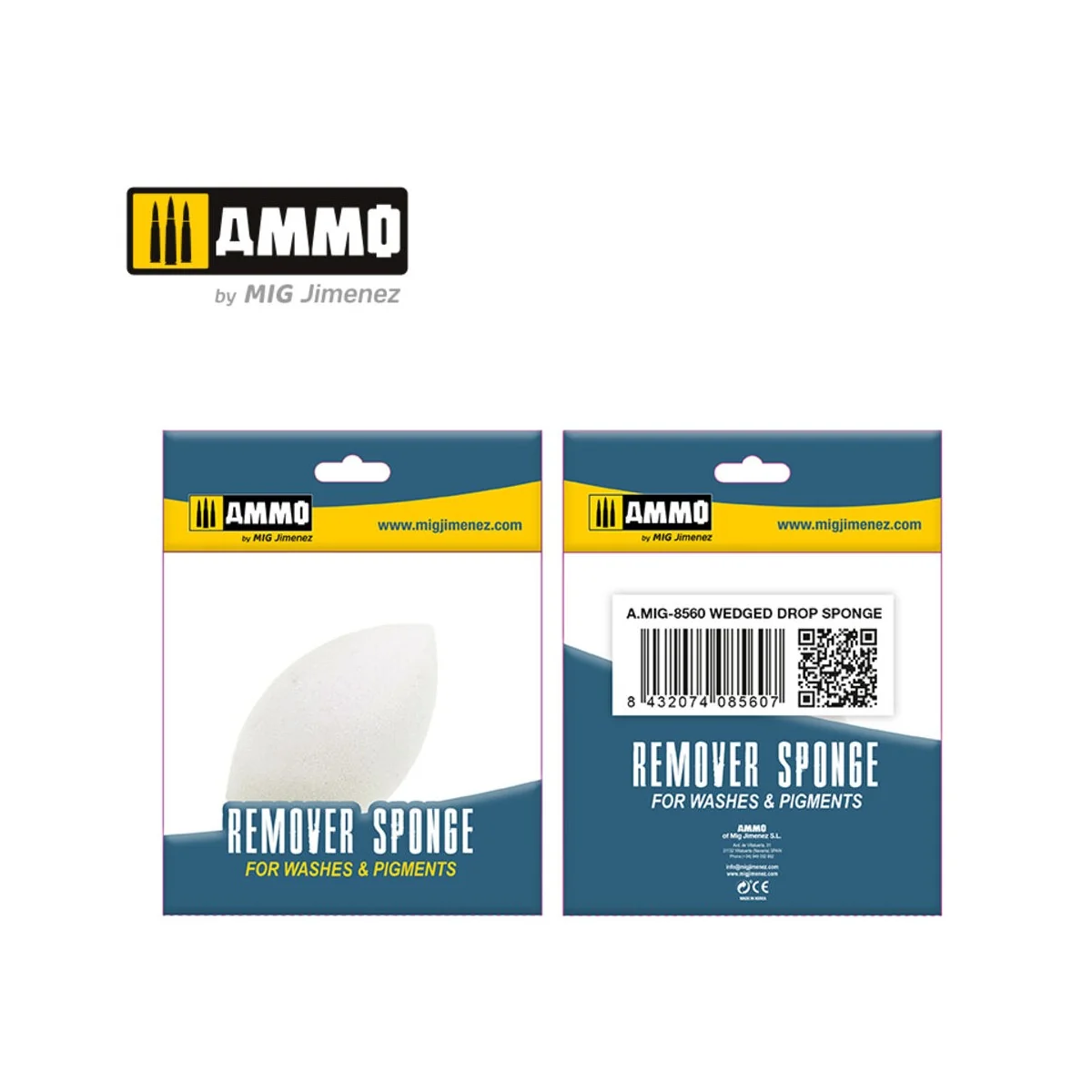 Wedged Drop Sponge - 1 pc. - AMMO by MIG Jimenez A.MIG-8560 Wedged Drop Sponge - 1 pc. - AMMO by MIG Jimenez A.MIG-8560
