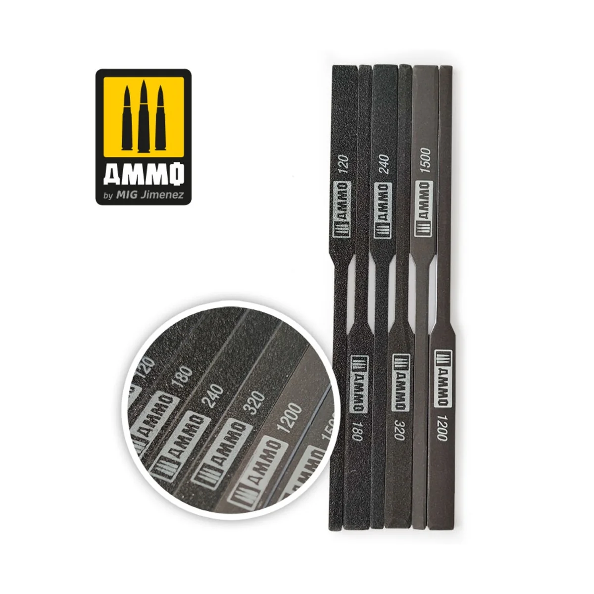 Tapered Sanding Sticks - 6 pcs. - AMMO by MIG Jimenez A.MIG-8567