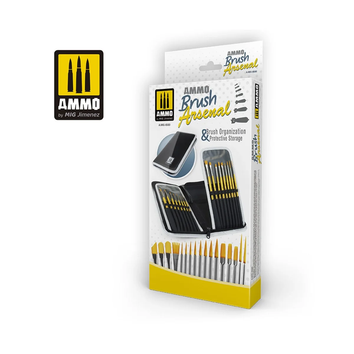 AMMO Brush Arsenal - Brush Organization & Protective Storage - AMMO...