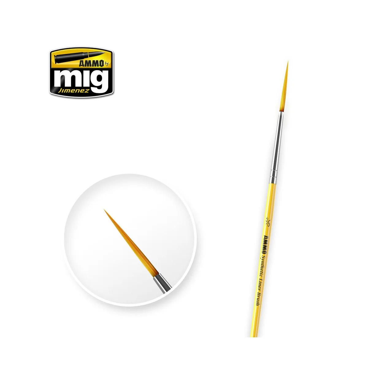 3/0 Synthetic Liner Brush - AMMO by MIG Jimenez A.MIG-8590