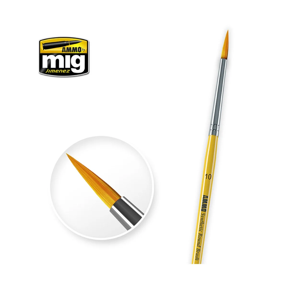 10 Synthetic Round Brush - AMMO by MIG Jimenez A.MIG-8617
