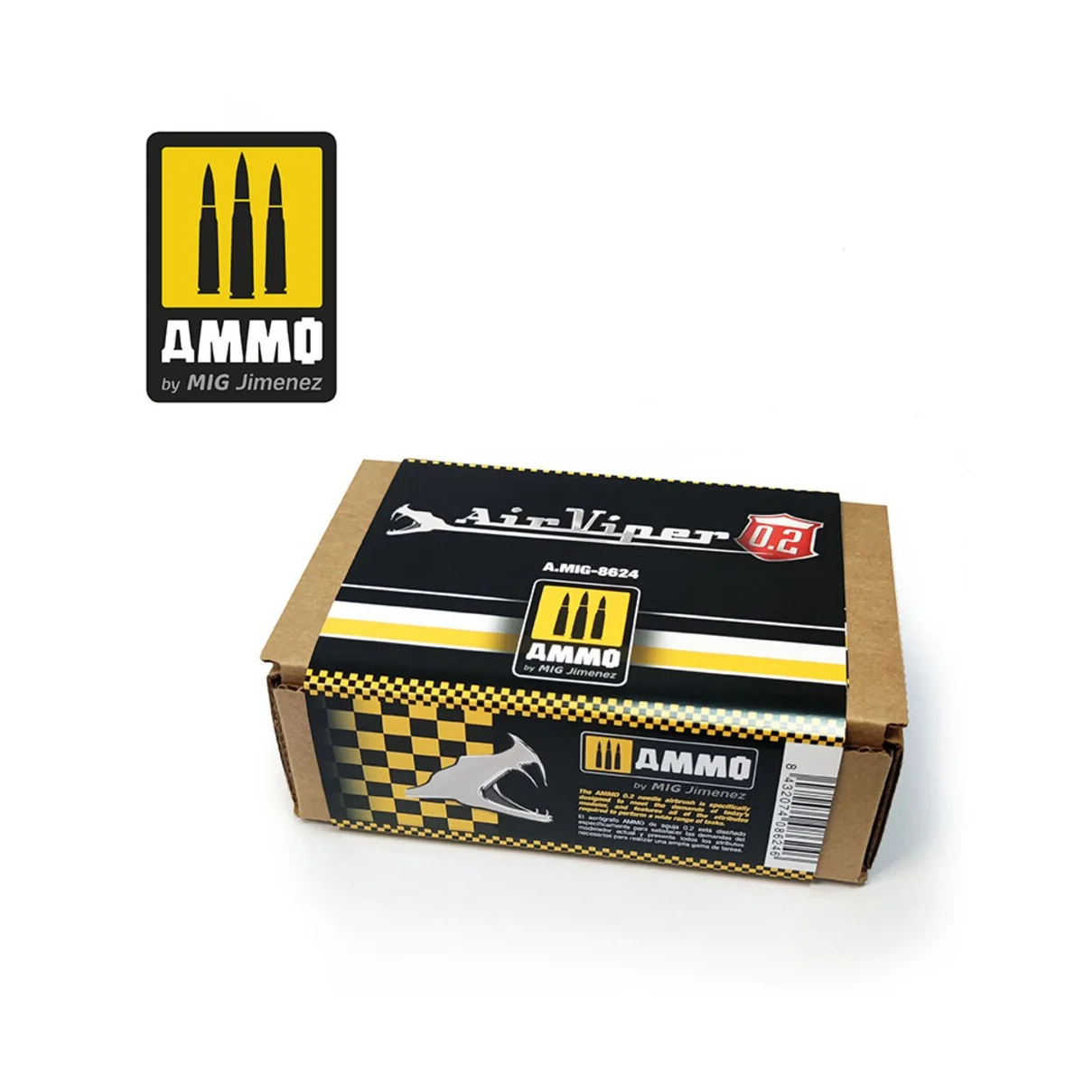 Airviper Airbrush (0.2mm) - AMMO by MIG Jimenez A.MIG-8624 Airviper Airbrush (0.2mm) - AMMO by MIG Jimenez A.MIG-8624