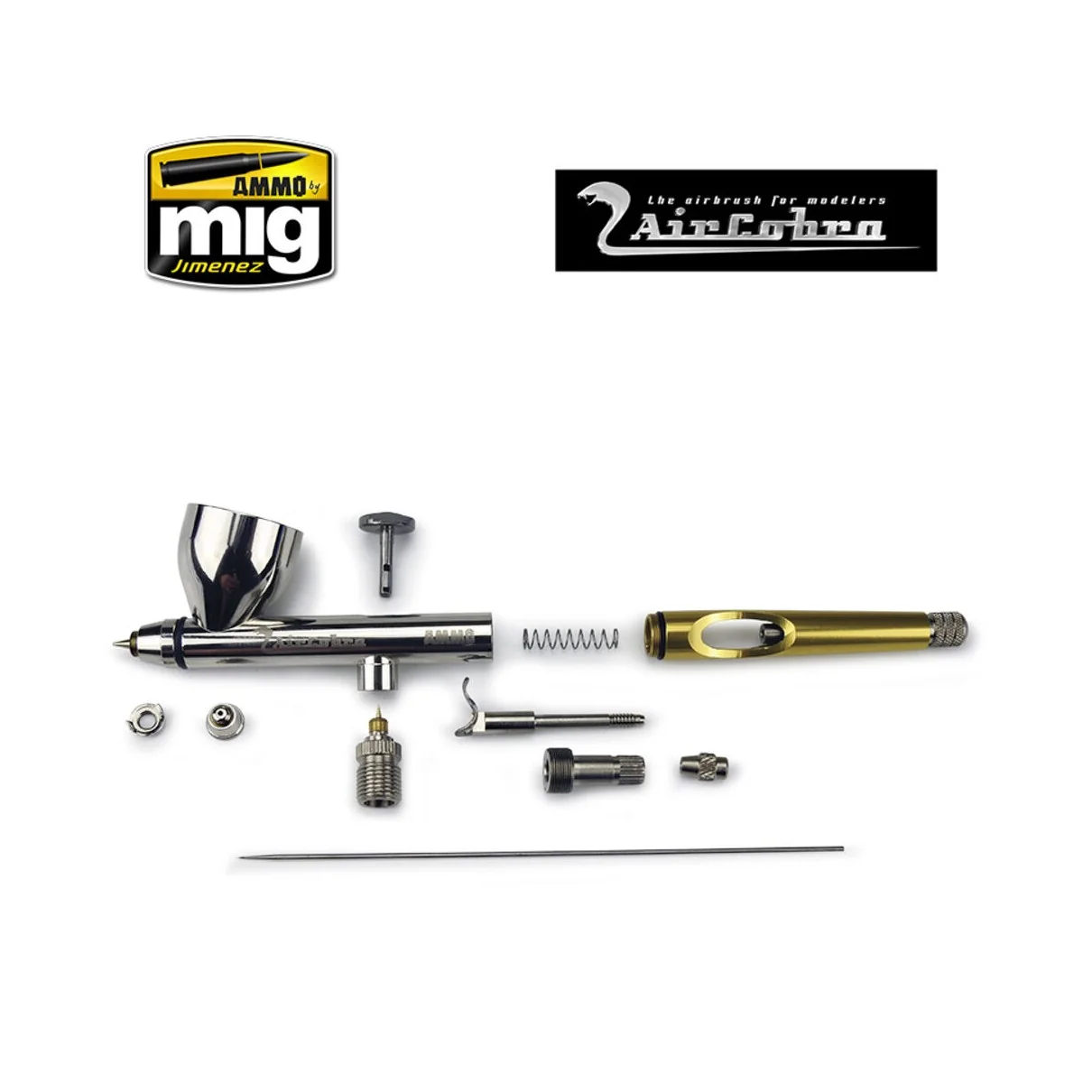 Aircobra Airbrush (0.3mm) - AMMO by MIG Jimenez A.MIG-8625 Aircobra Airbrush (0.3mm) - AMMO by MIG Jimenez A.MIG-8625