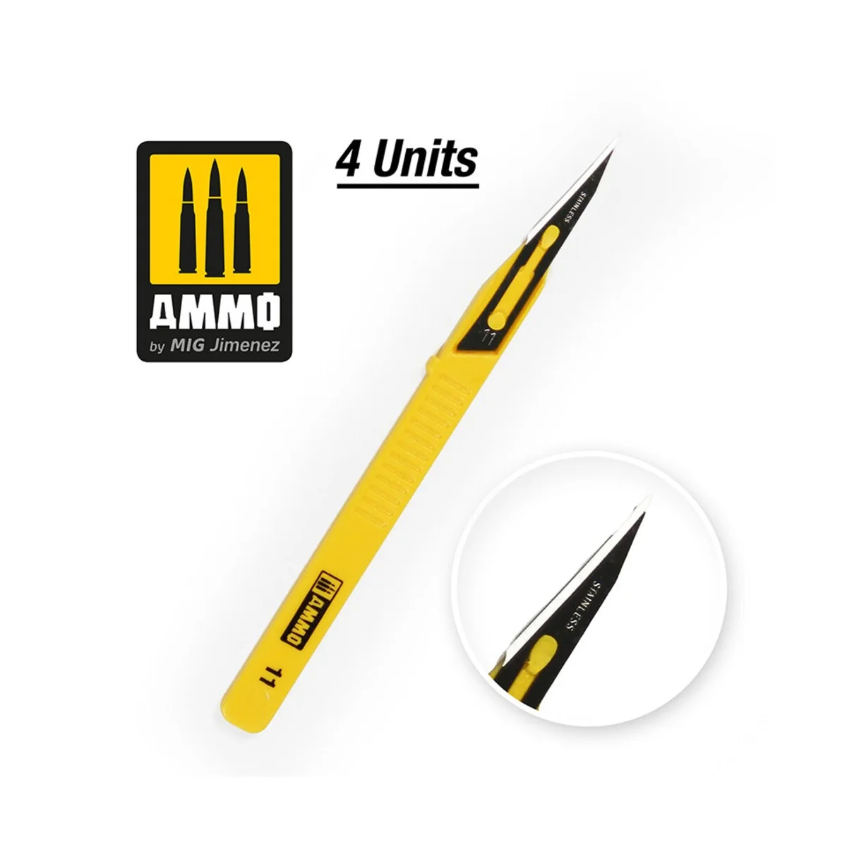 Mini Blade Straight - 4 pcs - AMMO by MIG Jimenez A.MIG-8688