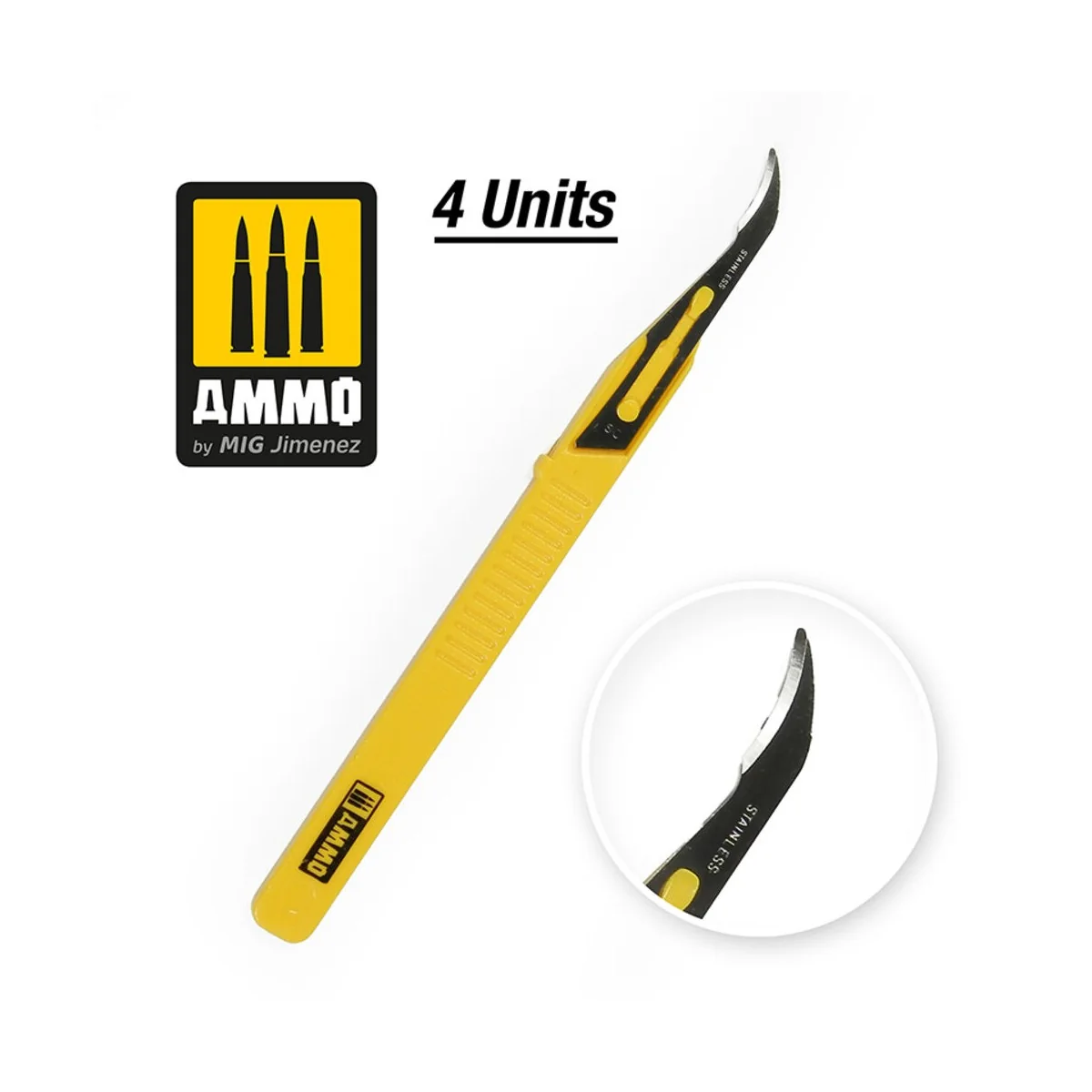 Mini Blade Ripper - 4 pcs - AMMO by MIG Jimenez A.MIG-8690 Mini Blade Ripper - 4 pcs - AMMO by MIG Jimenez A.MIG-8690