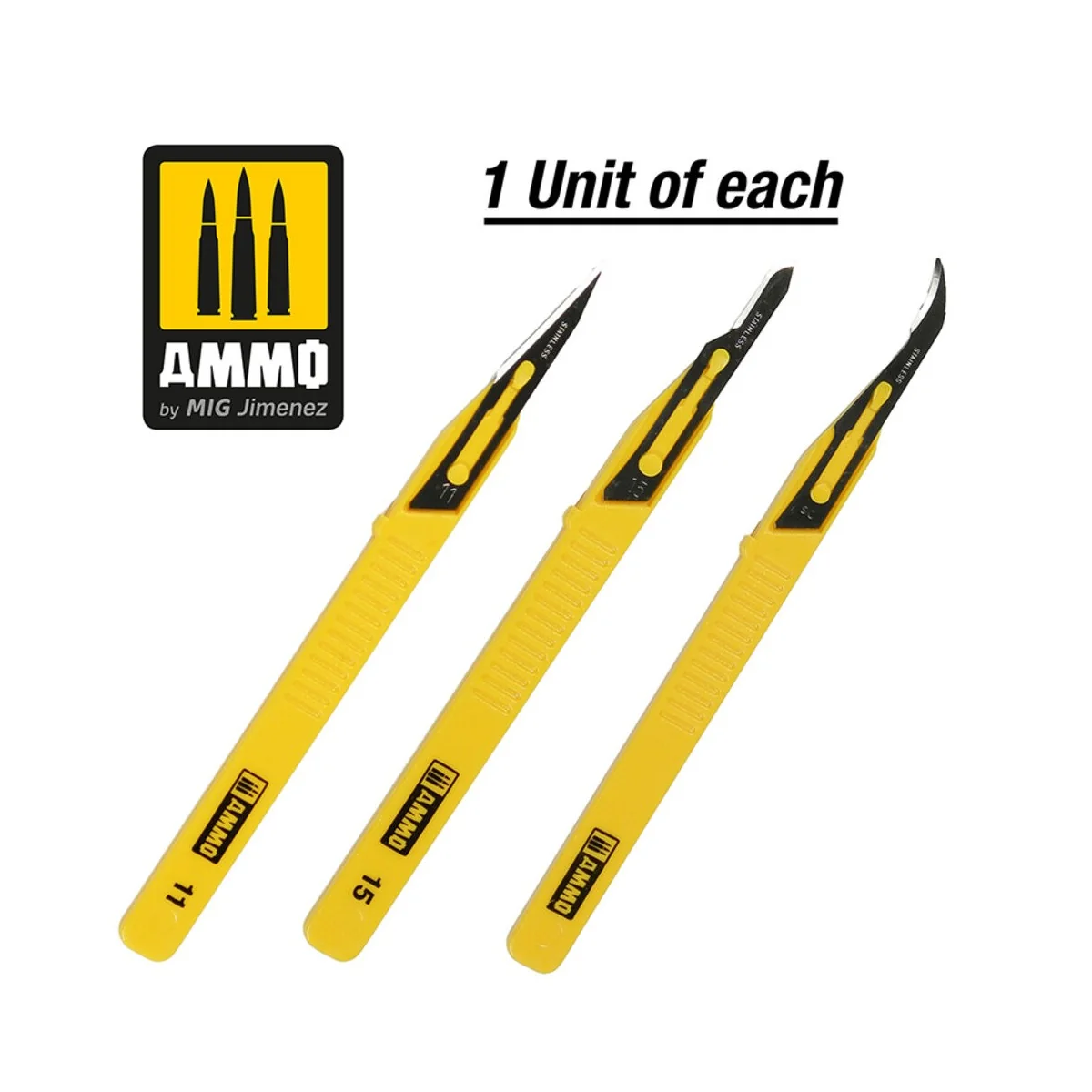 Mini Blade Set - 3 pcs. (1 Mini Blade Straight + 1 Mini Blade Curve...