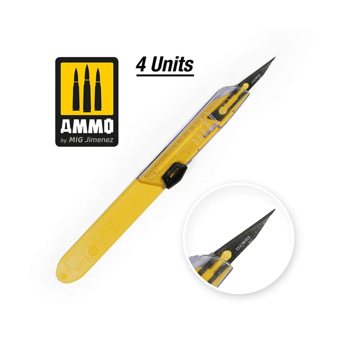 Protective Blade Straight - 1 pc - AMMO by MIG Jimenez A.MIG-8697 Protective Blade Straight - 1 pc - AMMO by MIG Jimenez A.MIG-8697