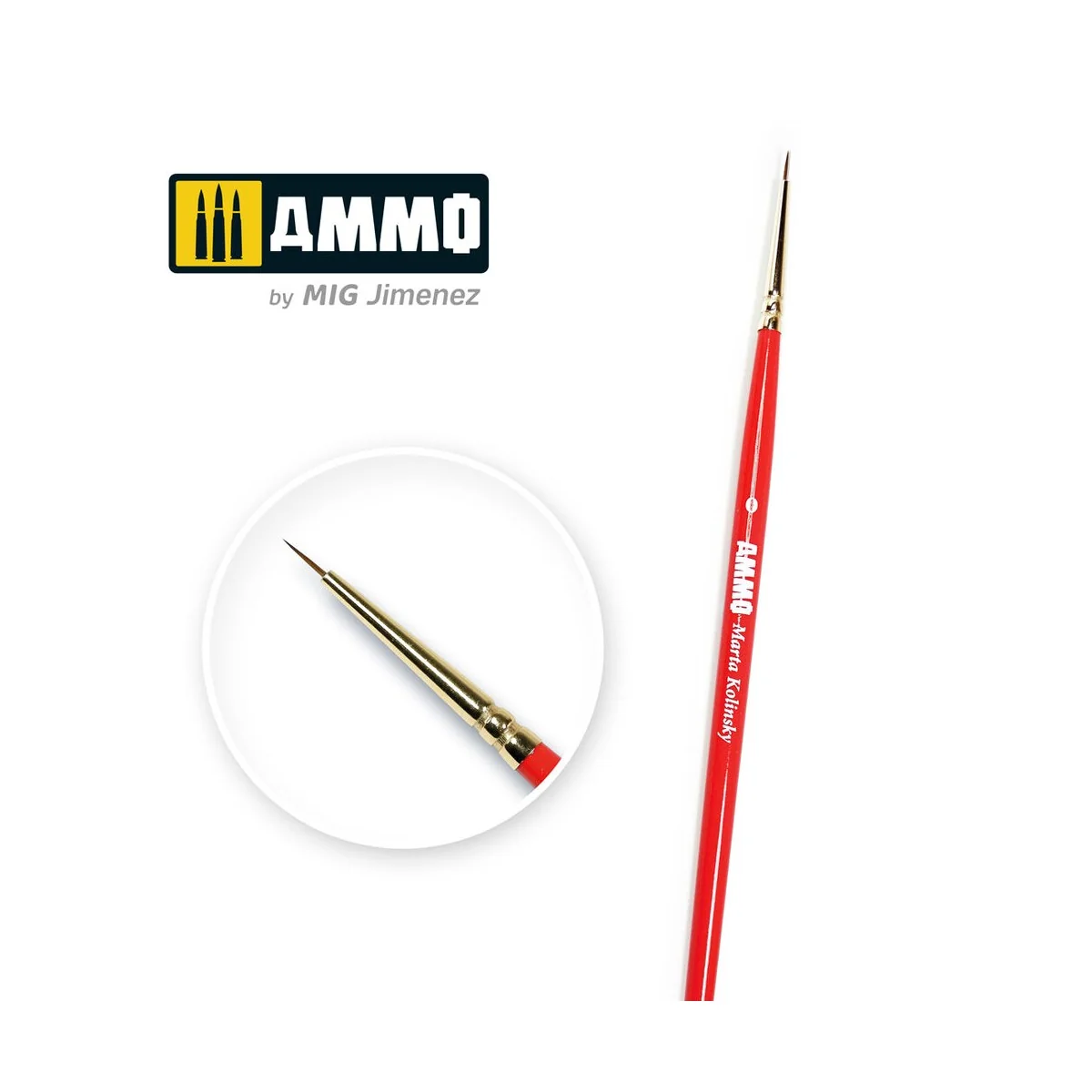 0 AMMO Marta Kolinsky Brush - AMMO by MIG Jimenez A.MIG-8710