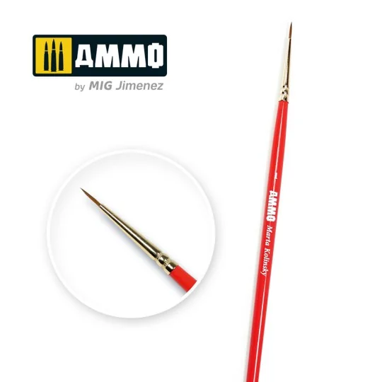 1 AMMO Marta Kolinsky Brush - AMMO by MIG Jimenez A.MIG-8711 1 AMMO Marta Kolinsky Brush - AMMO by MIG Jimenez A.MIG-8711