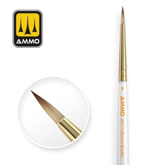 AMMO MIG Collection Brushes Conical Ø2 - AMMO by MIG Jimenez A.MIG-... AMMO MIG Collection Brushes Conical Ø2 - AMMO by MIG Jimenez A.MIG-...