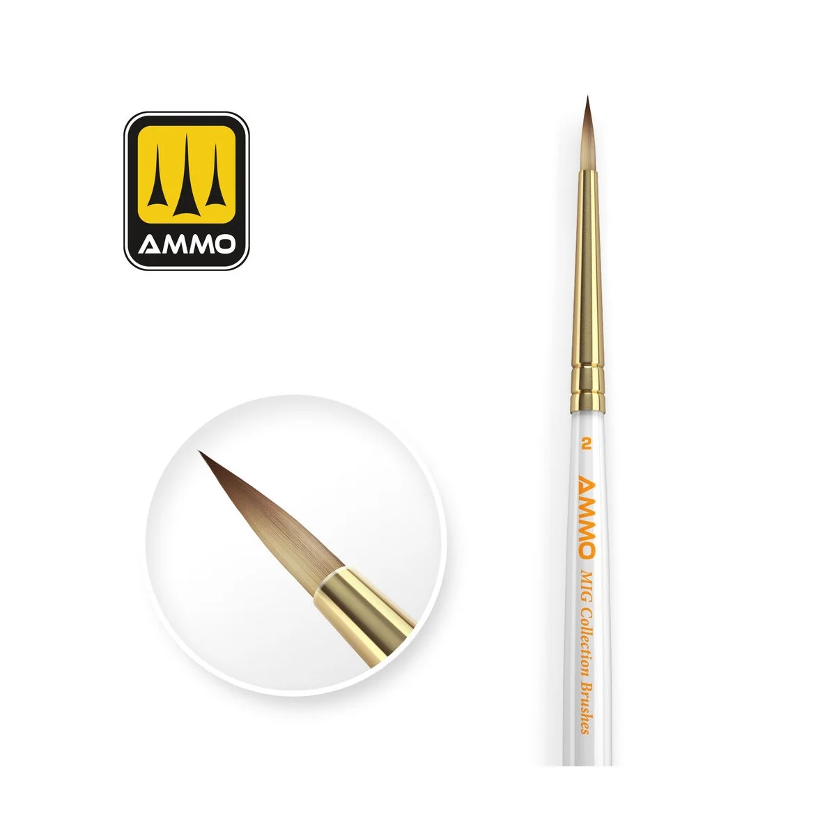 AMMO MIG Collection Brushes Conical Ø2 - AMMO by MIG Jimenez A.MIG-... AMMO MIG Collection Brushes Conical Ø2 - AMMO by MIG Jimenez A.MIG-...