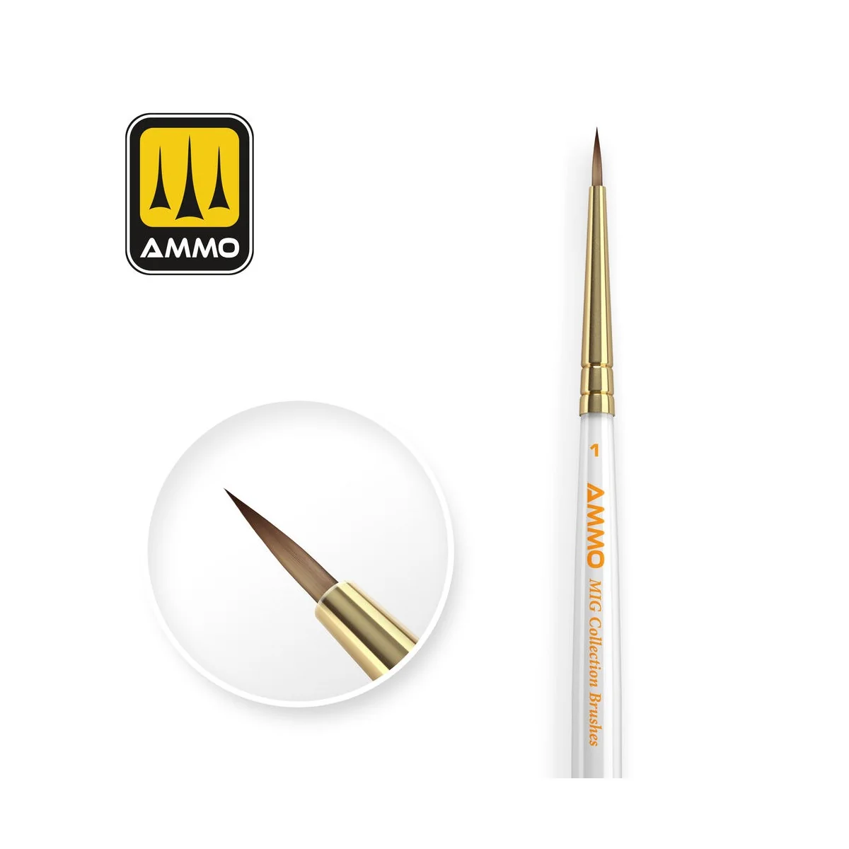 AMMO MIG Collection Brushes Conical Ø1 - AMMO by MIG Jimenez A.MIG-...