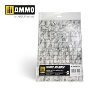 White Marble. Square Die-cut Marble Tiles - 2 pcs - AMMO by MIG Jim...