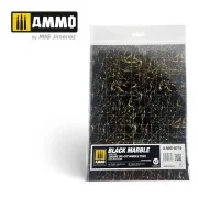 Black Marble. Square Die-cut Marble Tiles - 2 pcs - AMMO by MIG Jim...