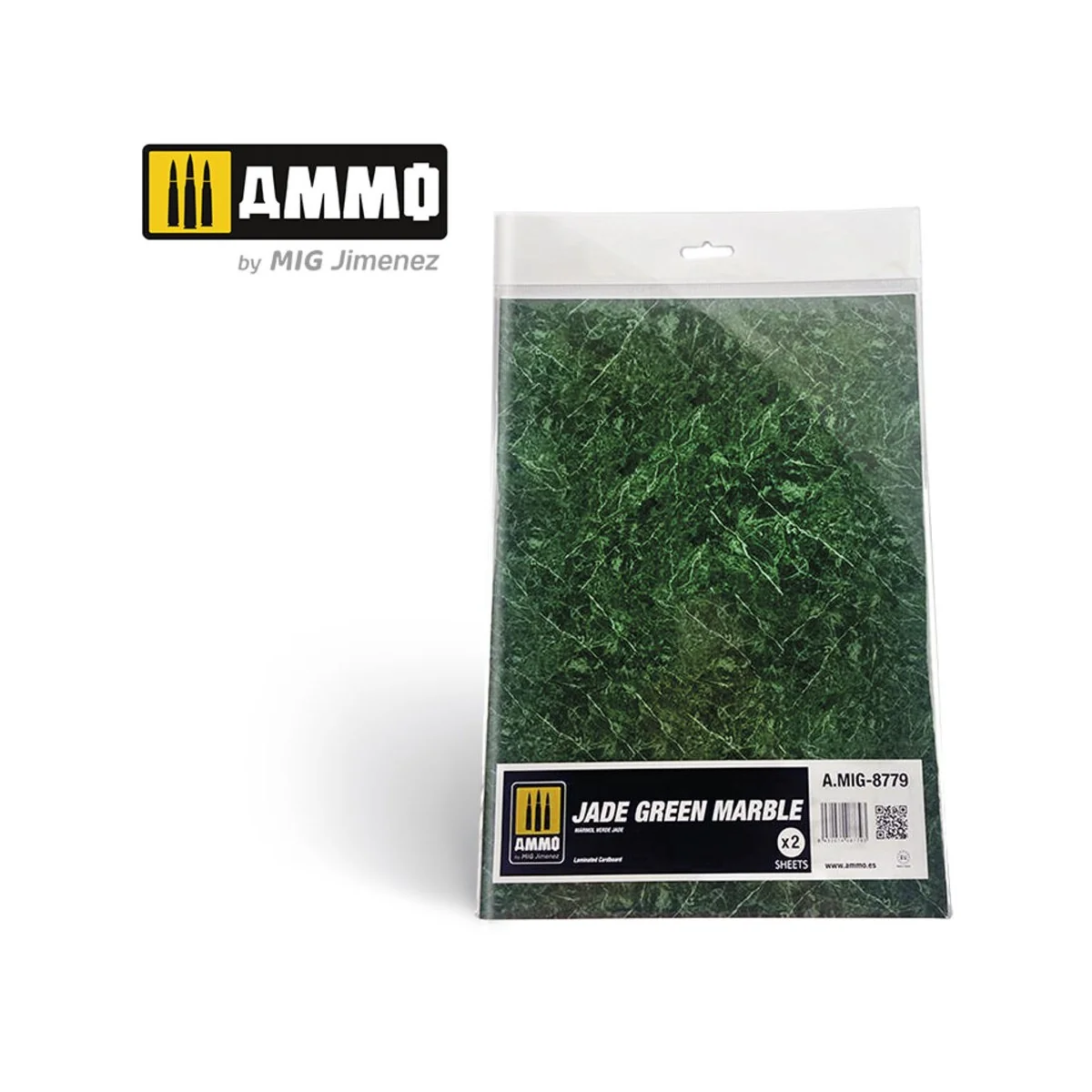 Jade Green Marble. Sheet of Marble - 2 pcs - AMMO by MIG Jimenez A....