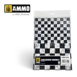 Checkered Marble. Sheet of Marble - 2 pcs. - AMMO by MIG Jimenez A....