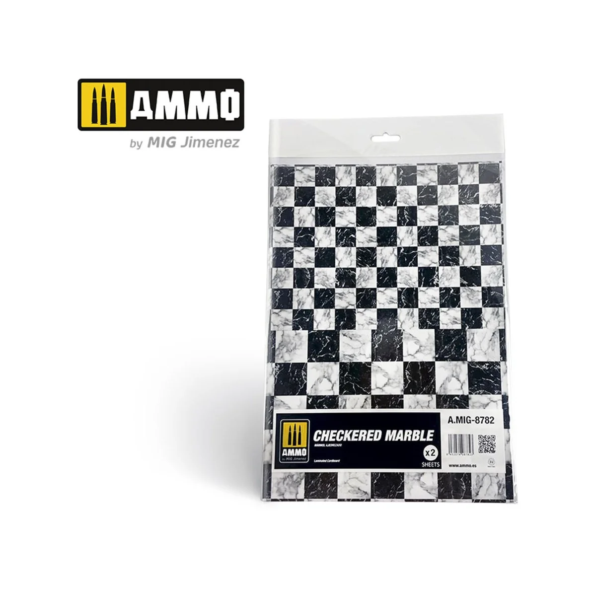 Checkered Marble. Sheet of Marble - 2 pcs. - AMMO by MIG Jimenez A....