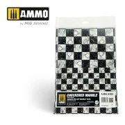 Checkered Marble. Square Die-cut Marble Tiles - 2 pcs - AMMO by MIG...