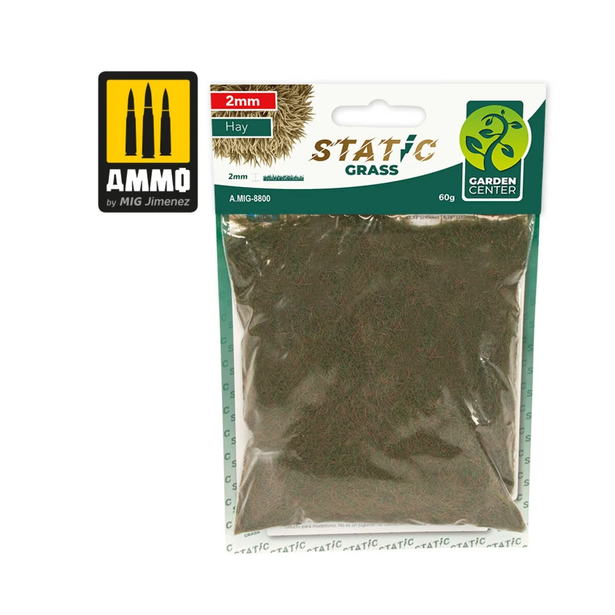 Static Grass - Hay - 2mm - AMMO by MIG Jimenez A.MIG-8800
