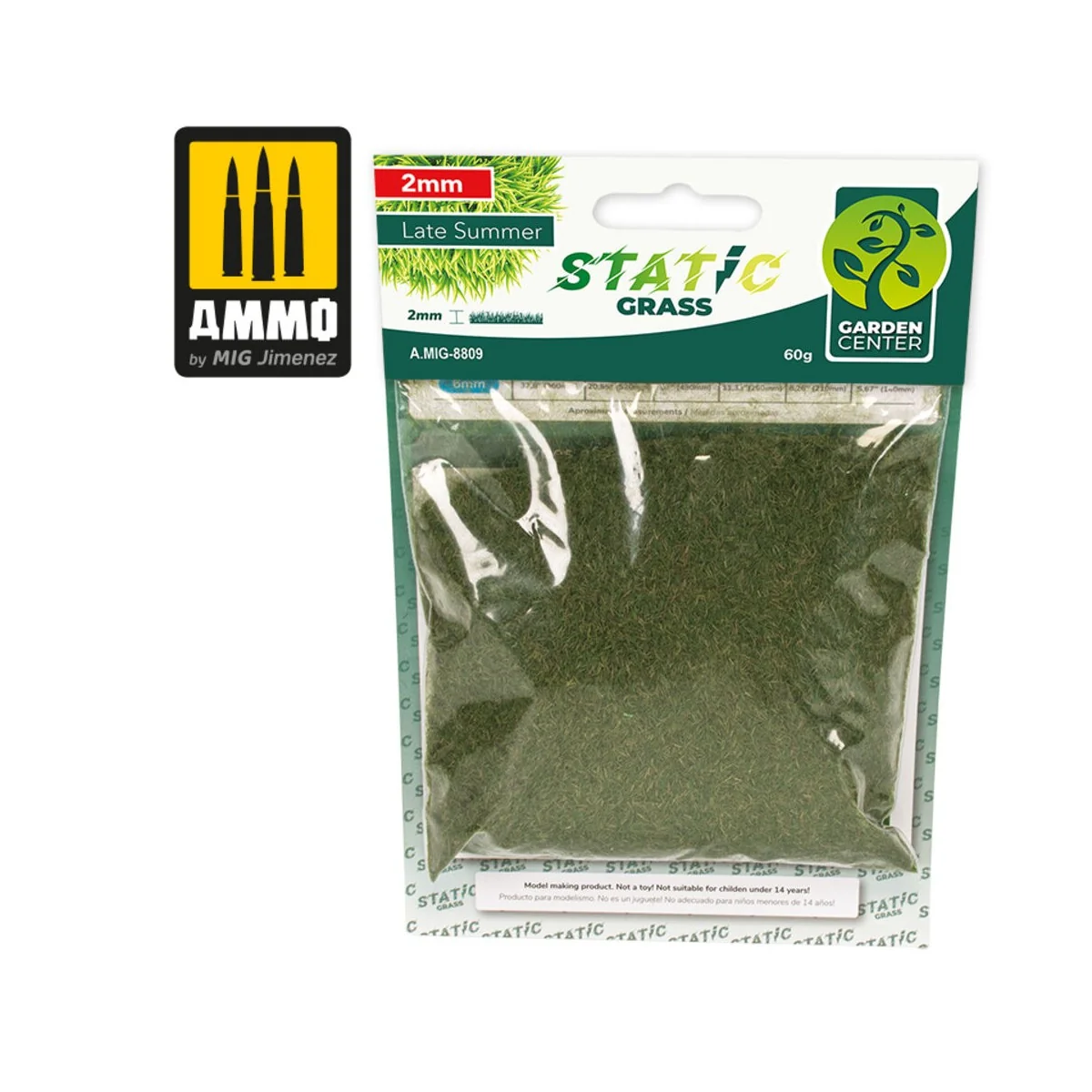 Static Grass - Late Summer - 2mm - AMMO by MIG Jimenez A.MIG-8809