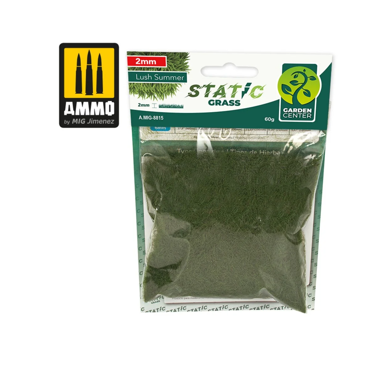 Static Grass - Lush Summer - 2mm - AMMO by MIG Jimenez A.MIG-8815