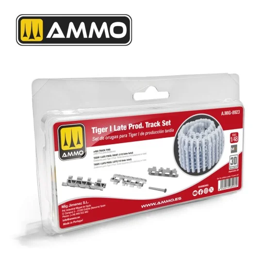 Tiger I Late Production Tracks Set, 1/48 - AMMO by MIG Jimenez A.MI...