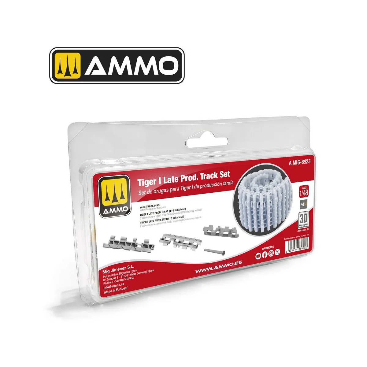 Tiger I Late Production Tracks Set - AMMO by MIG Jimenez A.MIG-8923