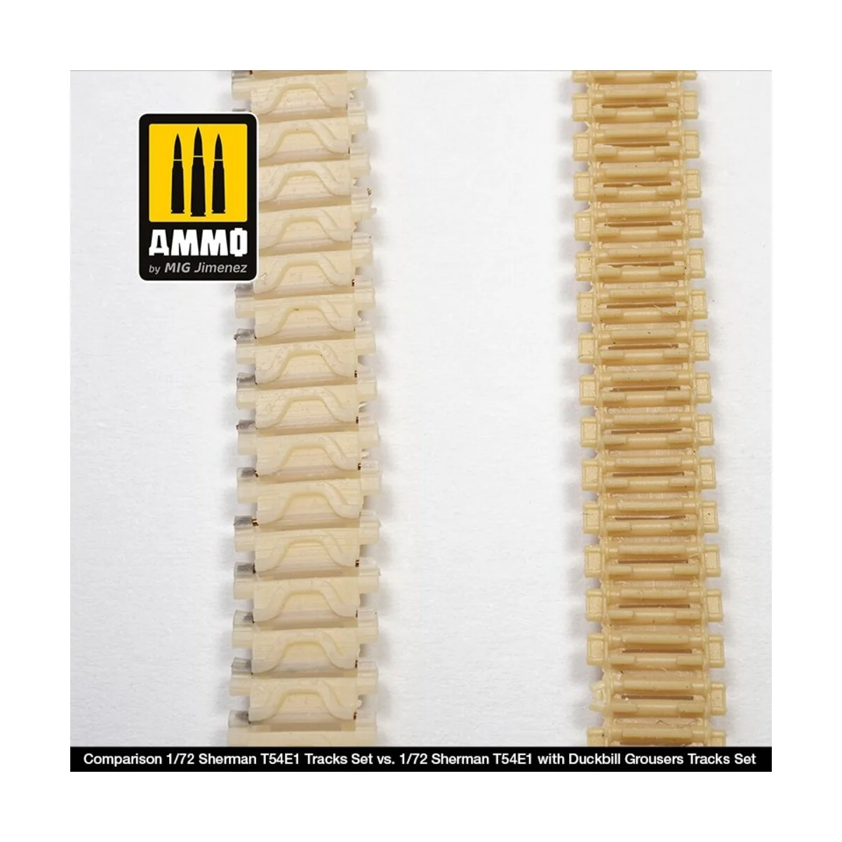 1/72 Sherman T54E1 Tracks Set, 1/72 - AMMO by MIG Jimenez A.MIG-8952