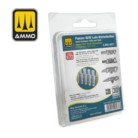 1/72 Panzer III/IV Late Winterketten. Used between 1942 and 1945, 1...