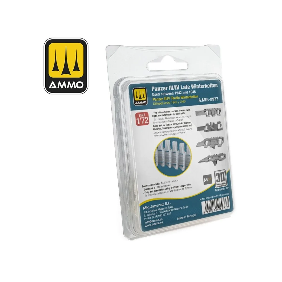 1/72 Panzer III/IV Late Winterketten. Used between 1942 and 1945, 1...