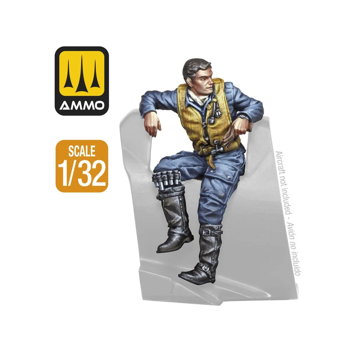 WWII German Pilot, 1/35 - AMMO by MIG Jimenez A.MIG-8978 WWII German Pilot, 1/35 - AMMO by MIG Jimenez A.MIG-8978