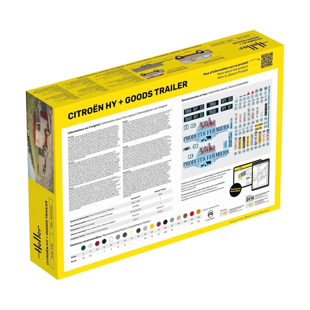 Citroen HY + Goods Trailer - Heller 50331