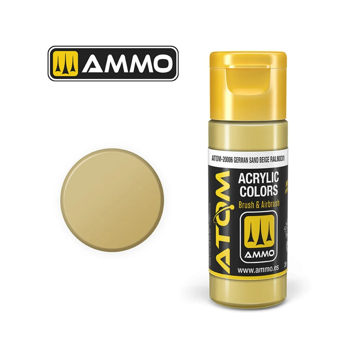 ATOM COLOR German Sand Beige RAL 8031 - AMMO by MIG Jimenez ATOM-20006