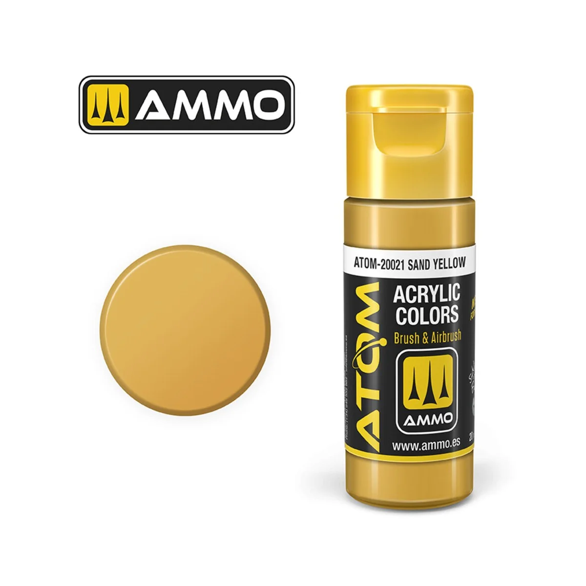 ATOM COLOR Sand Yellow - AMMO by MIG Jimenez ATOM-20021