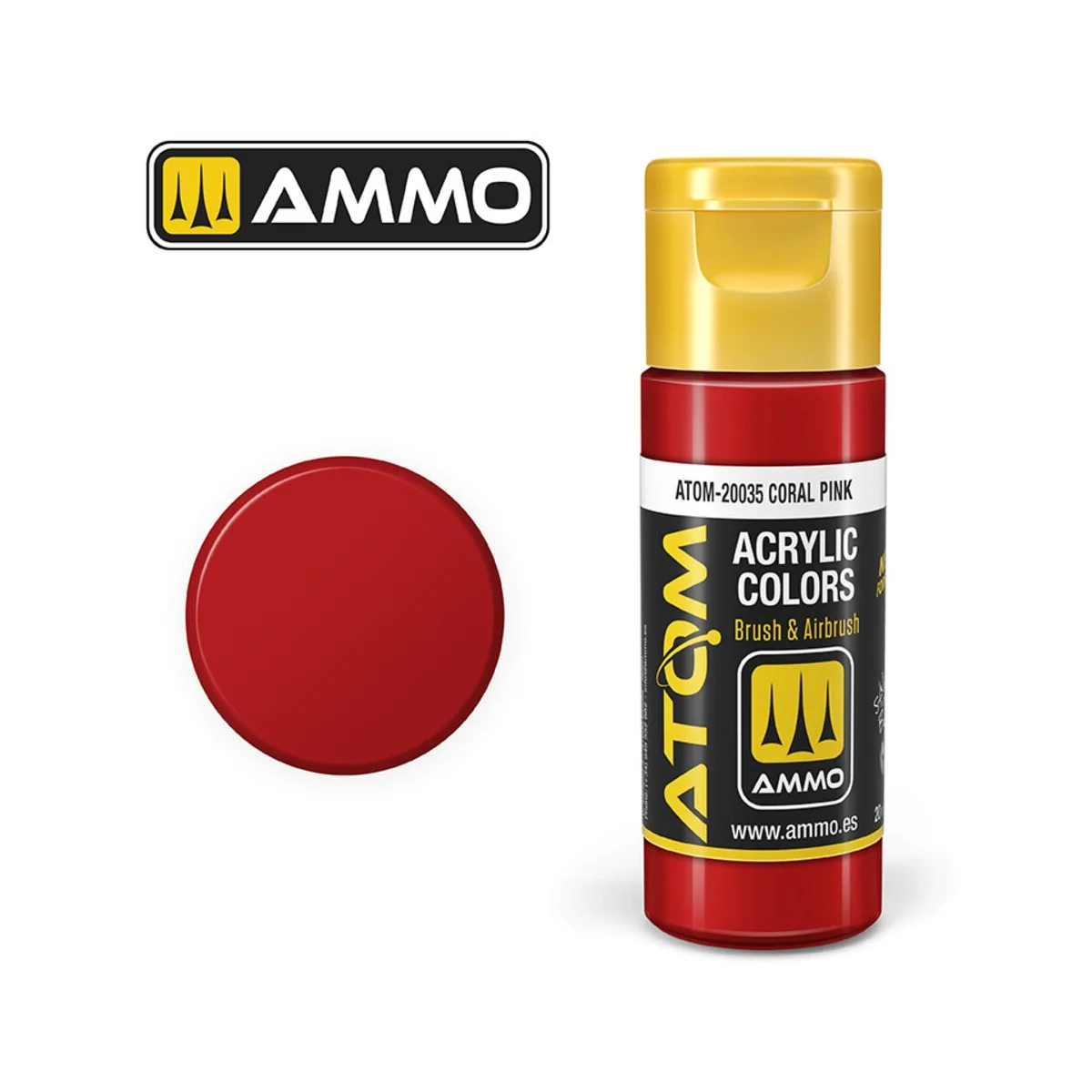 ATOM COLOR Coral Pink - AMMO by MIG Jimenez ATOM-20035