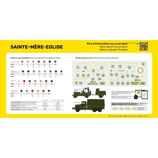 STARTER KIT Sainte-Mère-Eglise, 1/72 - Heller 52327 STARTER KIT Sainte-Mère-Eglise, 1/72 - Heller 52327