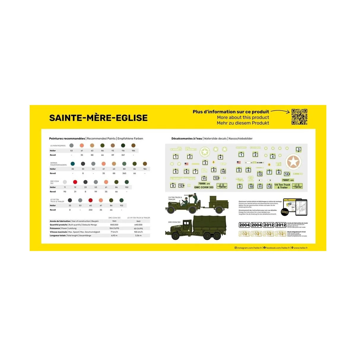STARTER KIT Sainte-Mère-Eglise, 1/72 - Heller 52327 STARTER KIT Sainte-Mère-Eglise, 1/72 - Heller 52327
