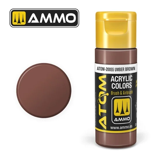 ATOM COLOR Umber Brown - AMMO by MIG Jimenez ATOM-20055 ATOM COLOR Umber Brown - AMMO by MIG Jimenez ATOM-20055