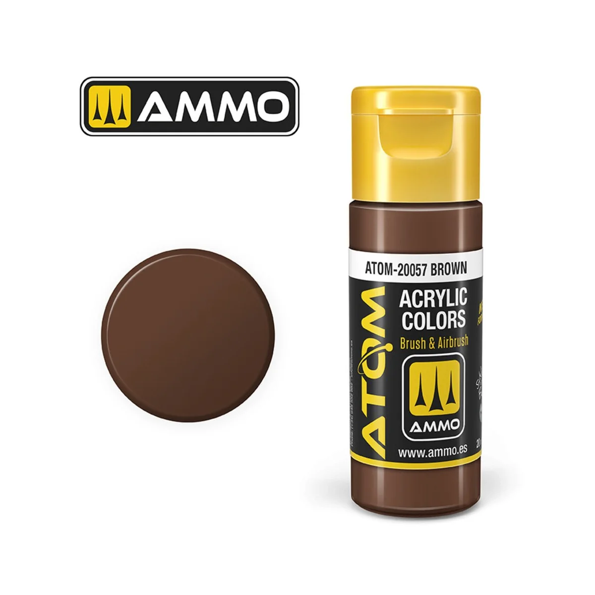 ATOM COLOR Brown - AMMO by MIG Jimenez ATOM-20057