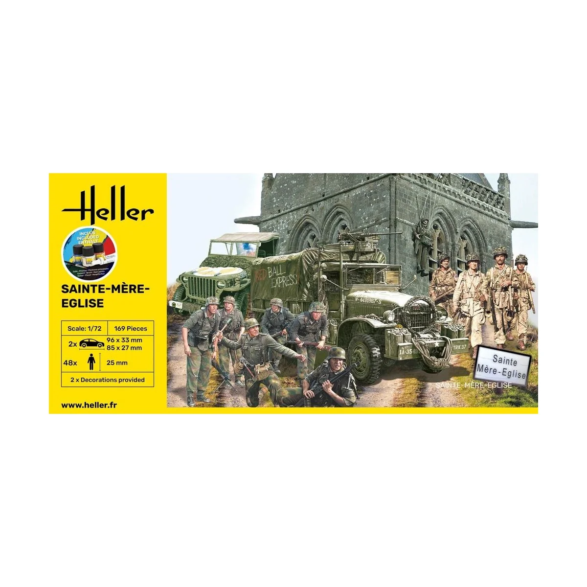 STARTER KIT Sainte-Mère-Eglise, 1/72 - Heller 52327 STARTER KIT Sainte-Mère-Eglise, 1/72 - Heller 52327